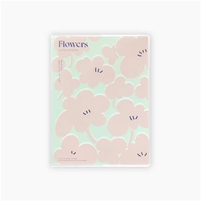 Caderno de plástico flor